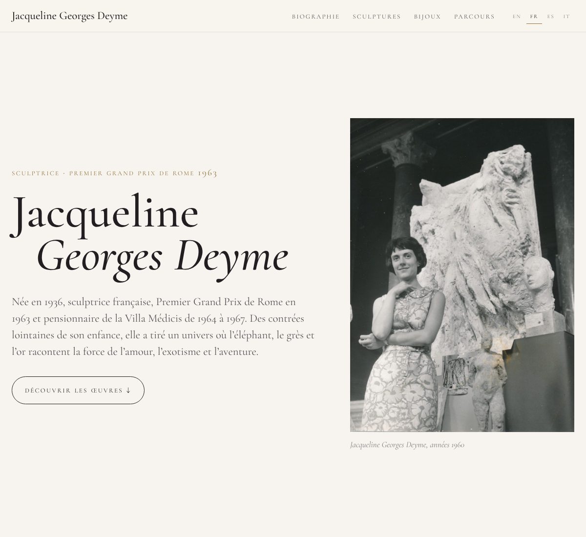 Jacqueline Georges Deyme