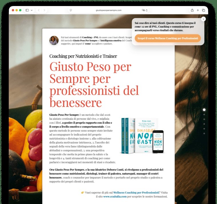 Giusto Peso Per Sempre
